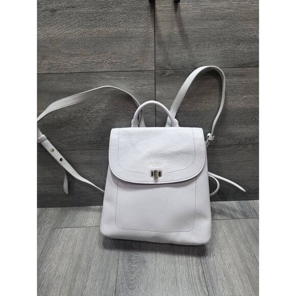 Kate Spade Medium Essential Backpack Leather Purse NWOT Gray B000444 main image 8
